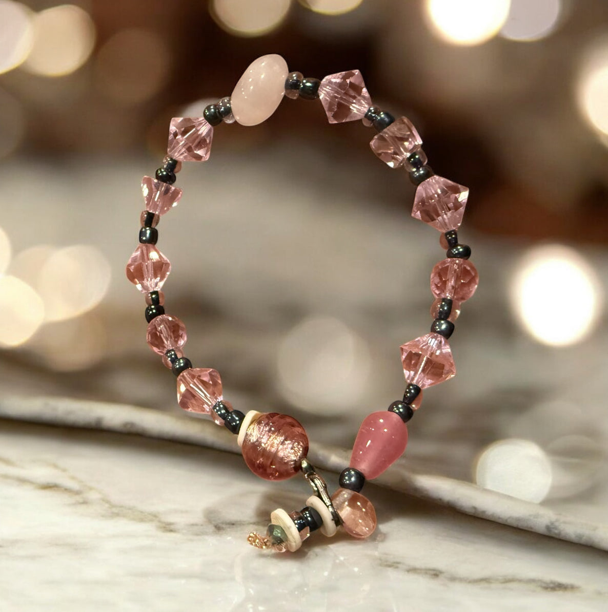 Rose Quartz Love,Harmony,Peace Bracelets